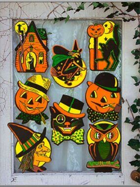 Beistle Vintage Cut-Outs- Set of 8